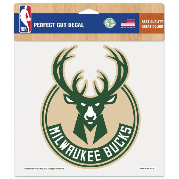 Wholesale-Milwaukee Bucks Perfect Cut Color Decal 8" x 8"