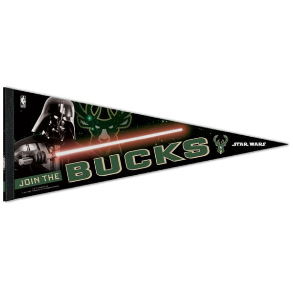 Wholesale-Milwaukee Bucks / Star Wars Star Wars Premium Pennant 12" x 30"