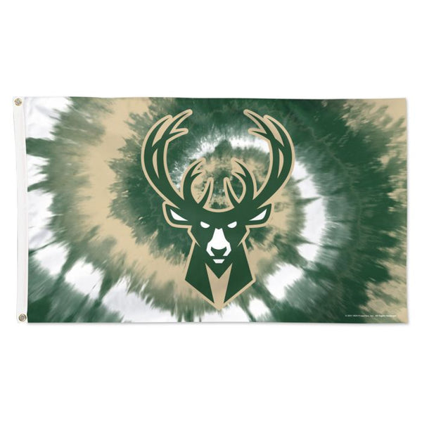 Wholesale-Milwaukee Bucks TDYE Flag - Deluxe 3' X 5'