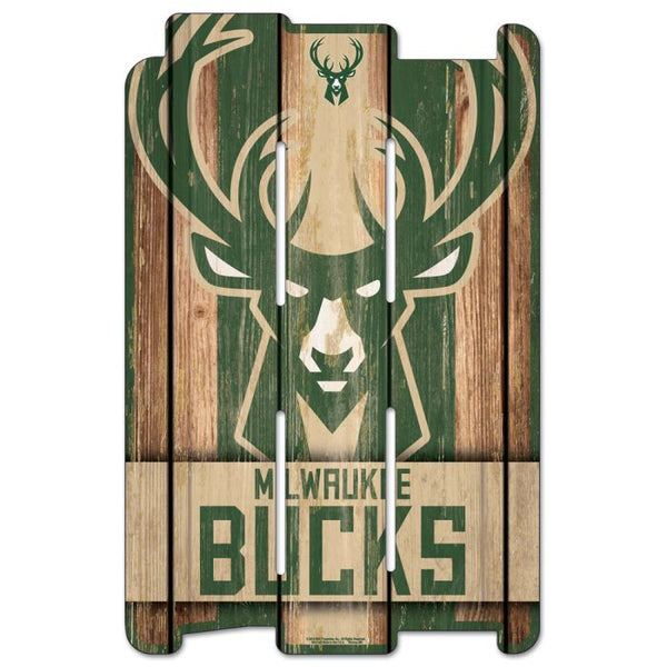 Wholesale-Milwaukee Bucks Wood Fence Sign