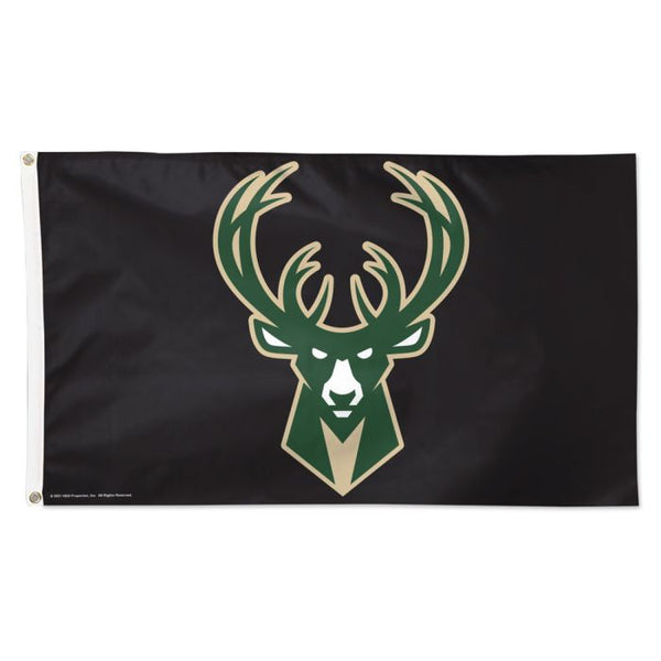 Wholesale-Milwaukee Bucks black Flag - Deluxe 3' X 5'