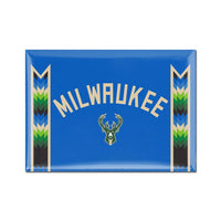 Wholesale-Milwaukee Bucks city Metal Magnet 2.5" x 3.5"