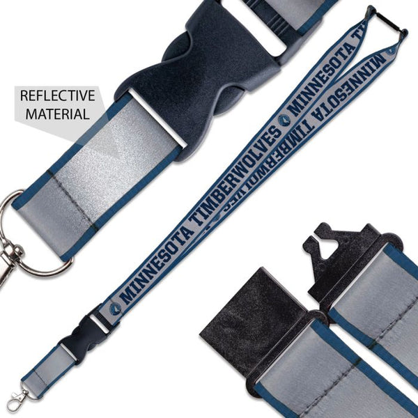 Wholesale-Minnesota Timberwolves Lanyard w/ Buckle Reflective 1"