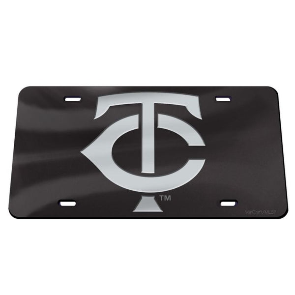 Wholesale-Minnesota Twins BLACK Acrylic Classic License Plates