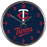 Wholesale-Minnesota Twins Chrome Clock