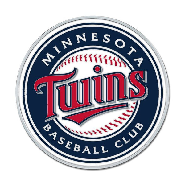 Wholesale-Minnesota Twins Colored Chrome Free Form Auto Emblem