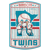 Wholesale-Minnesota Twins Cooperstown Wood Sign 11" x 17" 1/4" thick