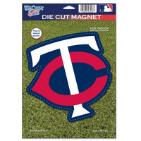 Wholesale-Minnesota Twins Die Cut Logo Magnet 6.25" x 9"