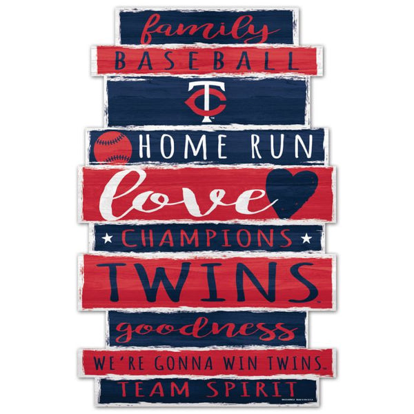 Wholesale-Minnesota Twins Wood Sign 11" x 17" 1/4" thick