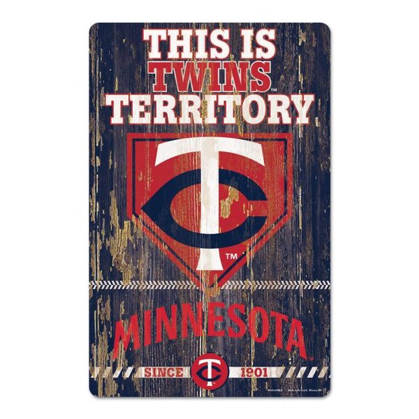 Wholesale-Minnesota Twins Wood Sign 11" x 17" 1/4" thick