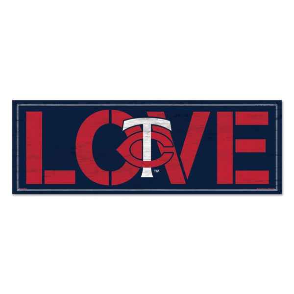 Wholesale-Minnesota Twins Wood Sign 8"x23" 1/4" thick