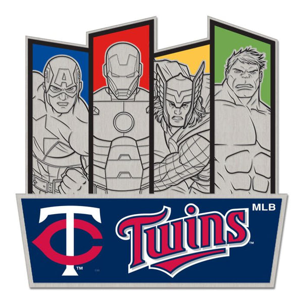 Wholesale-Minnesota Twins (c) 2021 MARVEL Collector Pin Jewelry Card