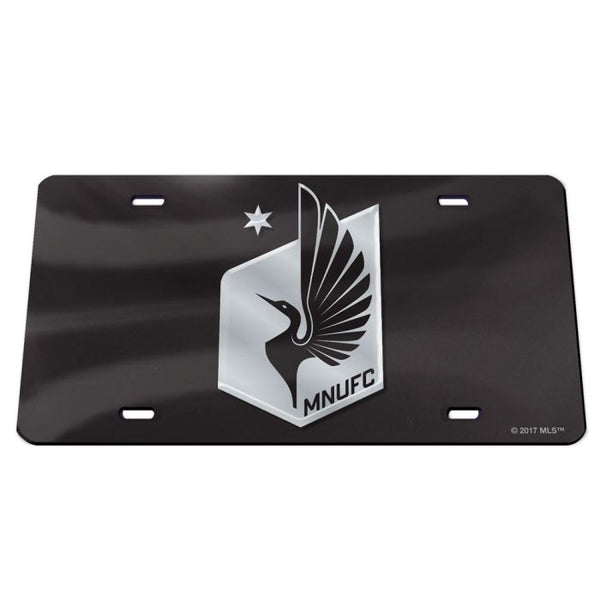 Wholesale-Minnesota United FC BLACK Specialty Acrylic License Plate