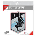 Wholesale-Minnesota United FC Decal Glitter 6" x 6"