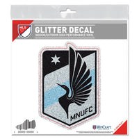 Wholesale-Minnesota United FC Decal Glitter 6" x 6"