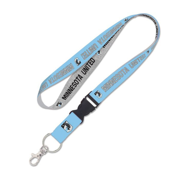 Wholesale-Minnesota United FC HEATHERED Lanyard w/detachable buckle 1"