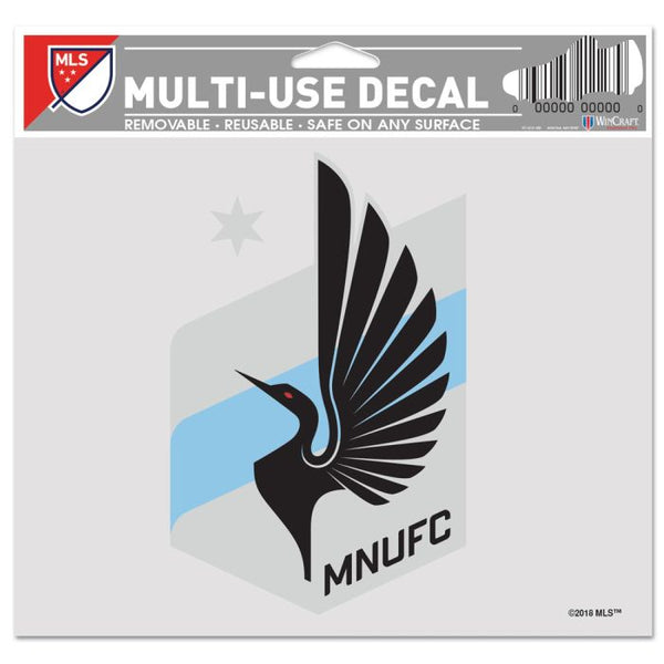 Wholesale-Minnesota United FC Multi-Use Decal -Clear Bckrgd 5" x 6"