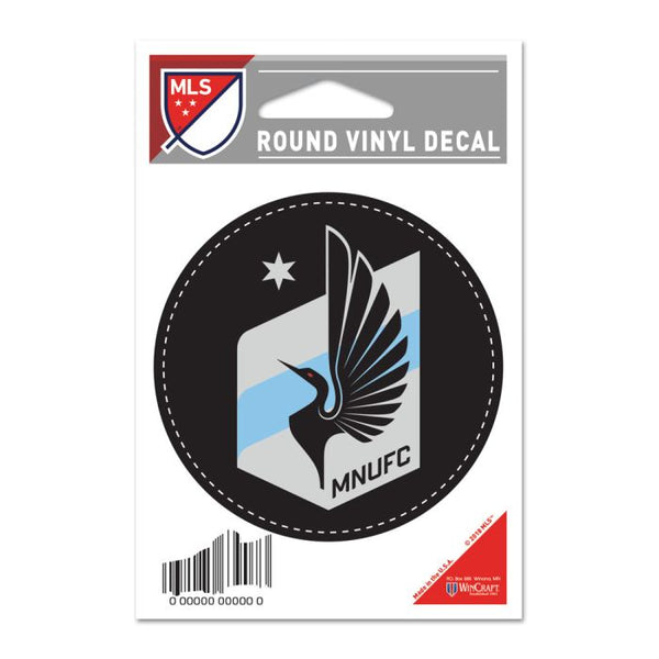 Wholesale-Minnesota United FC Round Vinyl Decal 3" x 3"