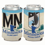 Wholesale-Minnesota United FC STATE PLATE Can Cooler 12 oz.