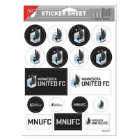 Wholesale-Minnesota United FC Vinyl Sticker Sheet 5" x 7"