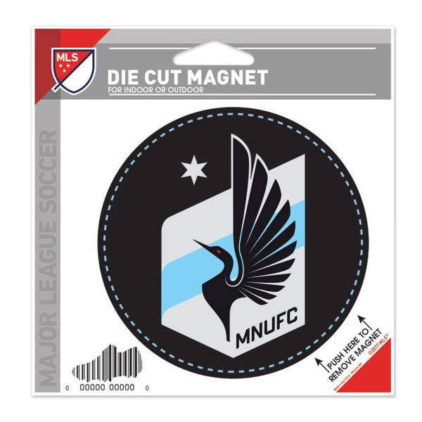 Wholesale-Minnesota United FC black Die Cut Magnet 4.5" x 6"