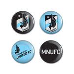 Wholesale-Minnesota United FC logos Button 4 Pack 1 1/4" Rnd