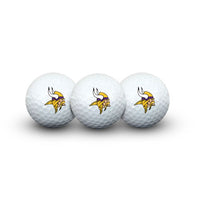 Wholesale-Minnesota Vikings 3 Golf Balls In Clamshell