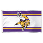 Wholesale-Minnesota Vikings Away Stripes Flag - Deluxe 3' X 5'