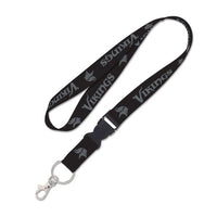 Wholesale-Minnesota Vikings BLACKOUT Lanyard w/detachable buckle 1"