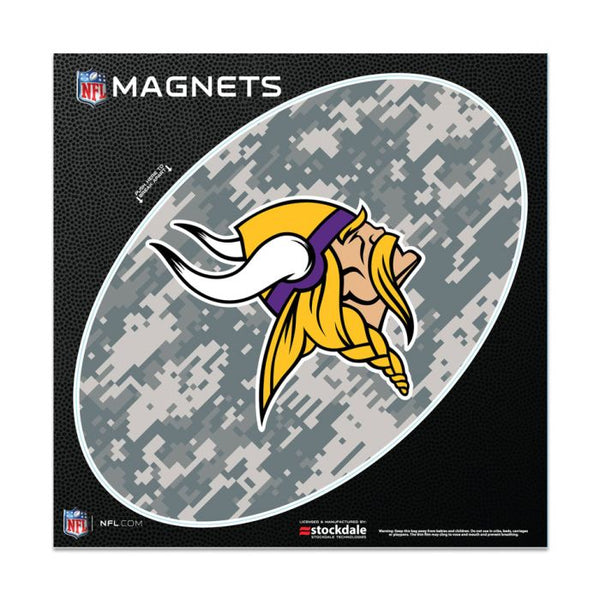 Wholesale-Minnesota Vikings CAMO Outdoor Magnets 6" x 6"