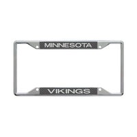 Wholesale-Minnesota Vikings CARBON Lic Plt Frame S/S Printed