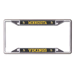 Wholesale-Minnesota Vikings CARBON Lic Plt Frame S/S Printed