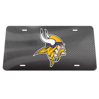 Wholesale-Minnesota Vikings CARBON Specialty Acrylic License Plate