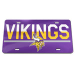 Wholesale-Minnesota Vikings COLOR DUO Specialty Acrylic License Plate