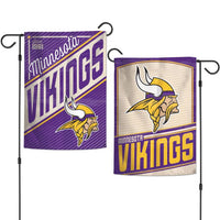 Wholesale-Minnesota Vikings / Classic Logo RETRO Garden Flags 2 sided 12.5" x 18"