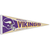 Wholesale-Minnesota Vikings / Classic Logo RETRO Premium Pennant 12" x 30"