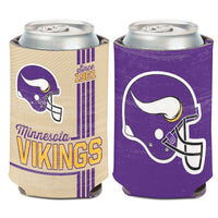 Wholesale-Minnesota Vikings / Classic Logo Vintage Can Cooler 12 oz.