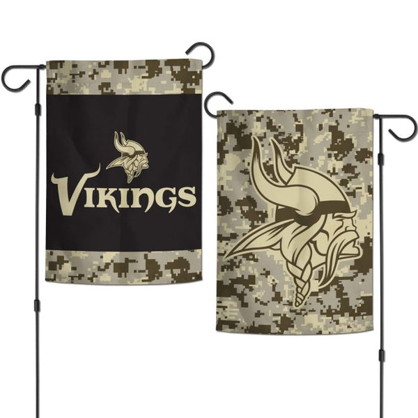 Wholesale-Minnesota Vikings DIGI CAMO Garden Flags 2 sided 12.5" x 18"