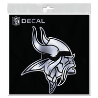 Wholesale-Minnesota Vikings Decal Metallic 6" x 6"