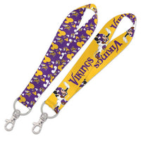 Wholesale-Minnesota Vikings / Disney Mickey Mouse Lanyard Key Strap 1"