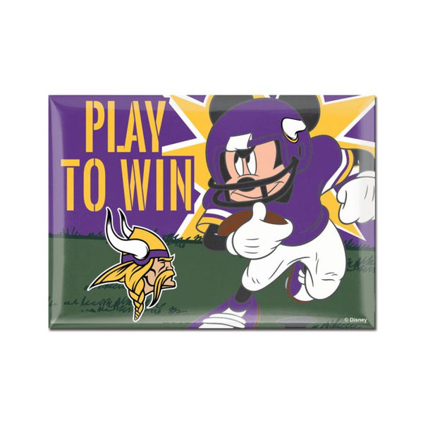 Wholesale-Minnesota Vikings / Disney Mickey Mouse Metal Magnet 2.5" x 3.5"