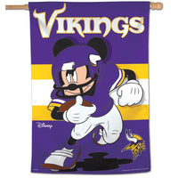 Wholesale-Minnesota Vikings / Disney Mickey Mouse Vertical Flag 28" x 40"