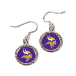 Wholesale-Minnesota Vikings Earrings Jewelry Carded Round