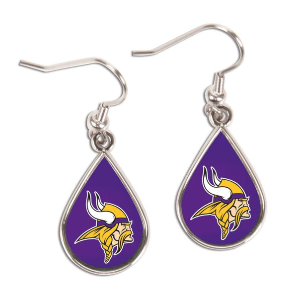 Wholesale-Minnesota Vikings Earrings Jewelry Carded Tear Drop