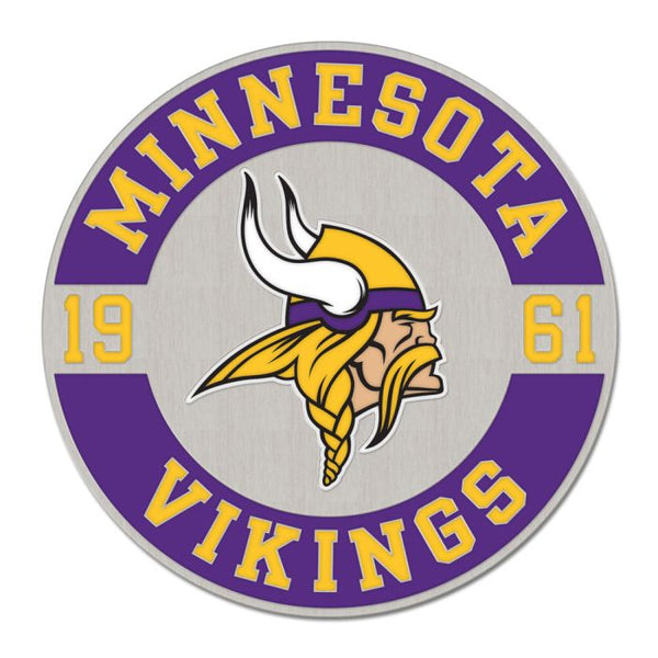 Wholesale-Minnesota Vikings Established Collector Enamel Pin Jewelry Card