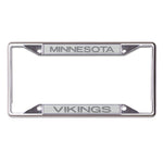 Wholesale-Minnesota Vikings FROSTED Lic Plt Frame S/S Printed