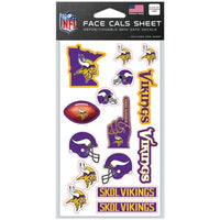 Wholesale-Minnesota Vikings Face Cals 4" x 7"