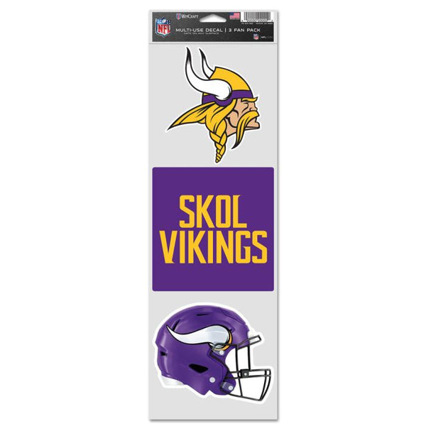 Wholesale-Minnesota Vikings Fan Decals 3.75" x 12"