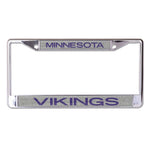 Wholesale-Minnesota Vikings GLITTER BACKGROUND Lic Plt Frame S/L Printed