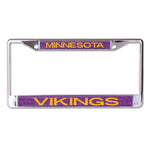 Wholesale-Minnesota Vikings GLITTER BACKGROUND Lic Plt Frame S/L Printed